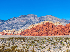 Beautiful red scenry at Red Rock Canyon